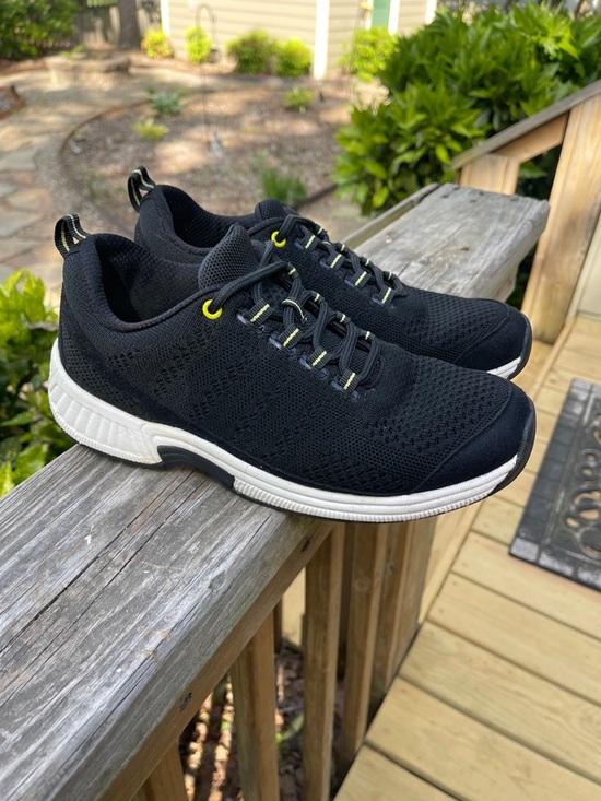 Orthofeet Shoes - OrthoFeet Coral 981 Womens 8 Black Stretch Knit Athletic Comfort Sneaker Shoes